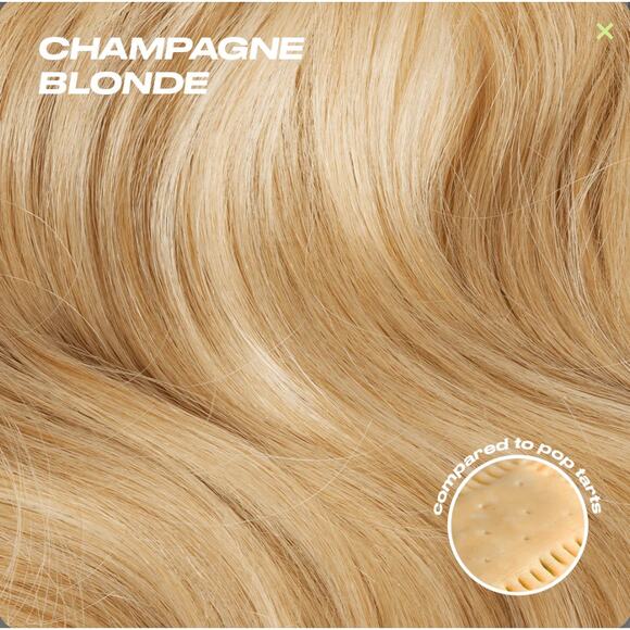 INH Hair Jordynn Pony Tail Wrap Champagne Blonde Mid Length Layered Curls 18 in - Picture 2 of 7